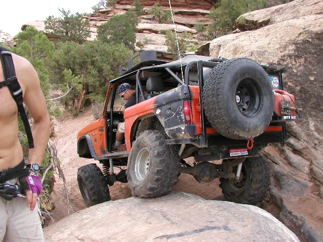 Crazy Larry in Moab on Rusty Nail